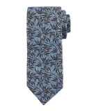 Paisley-Vine Printed Silk Tie