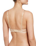 Ultra Feminin Lace Demi-Cup Bra, Nude