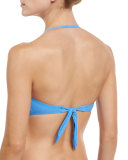Laurito Bandeau Swim Top, Blue Dusk