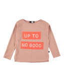 Rachel Up to No Good Jersey Tee, Coral/Pink, Size 3-14