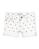 Piper Star-Print Cuffed Shorts, Starburst, Size 7-16