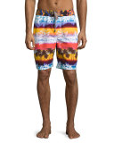 Earth Orbit Swim Trunks, Multicolor