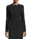 Carwash Zip-Front Jacket, Black
