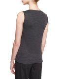 Milano Knit Contour Shell, Hematite Melange