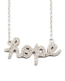 Diamond Hope Necklace, White Gold