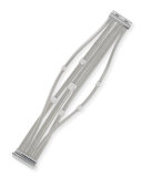 Masai 18K White Gold Five-Strand Bracelet with Diamond Stations