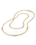Convertible Chain Necklace/Bracelet with Diamonds in 18K Yellow Gold