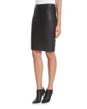 Queen Leather Pencil Skirt