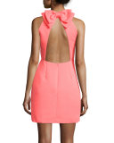 sleeveless open-back cupcake dress, surprise coral