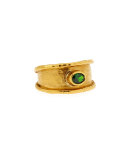 22K Gold Demantoid Garnet Ring