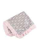 Arrow Burp Cloth Set, Pink/Slate