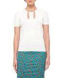 Keyhole Short-Sleeve Tee