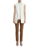 Samantha Skinny Check Pants, Coffee Multi