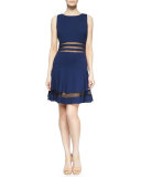 Sleeveless Cocktail Dress, Navy