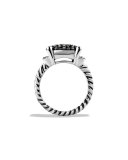 Wheaton Ring with Black and White Diamonds