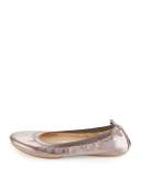 Samara 2.0 Packable Ballerina Flat, Pewter