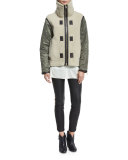 Elson Shearling Fur Liner Jacket, Natural