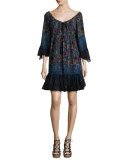 Lupita Floral-Print Chiffon Dress