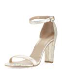 Walkway Foil Napa Ankle-Wrap Sandal