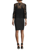 Bennet Short Pencil Skirt, Black
