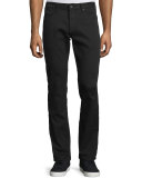 Bowery Slim-Straight Denim Jeans, Black