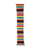 Hippy Ribbed Cashmere Scarf, Multicolor