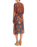 Brianna Embellished-Front Caftan Coverup