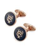 Bourdon Logo Rose Golden Cuff Links