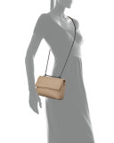 Baby Olimpia Intrecciato Shoulder Bag, Open Off White