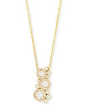 18K Yellow Gold Diamond Bubble Necklace