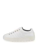 Linden Leather Platform Sneaker, White