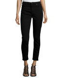 Riche Touche Skinny Ankle Jeans, Black Noir