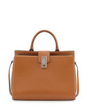 West End Large Satchel Bag, Maple Tan
