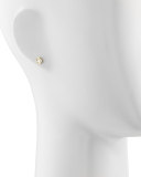 18k Yellow Gold Diamond Solitaire Stud Earrings