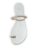 Nuvorock Crystal Slide Sandal, Silver