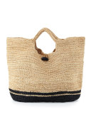 Two-Tone Beach Tote Bag