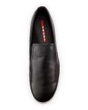 Leather Slip-On Sneaker