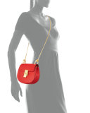 Drew Mini Chain Shoulder Bag, Red