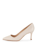 BB 70mm Calf Leather Pump, Ivory