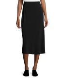 Yan Pencil Midi Skirt, Black