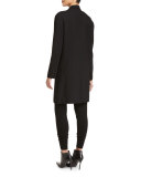 Jersey-Knit Drawstring Pants, Black