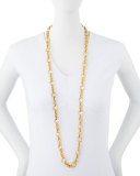 Coronation 24k Gold Plate Small Necklace, 42"L