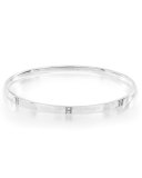 Sterling Silver Senso 5-Section Bangle with Diamonds, 0.19 ctw