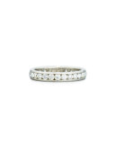 Channel-Set Round Diamond Band Ring in Platinum, 1.49 tdcw