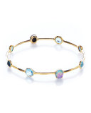 18K Rock Candy 8-Stone Bangle in Midnight Rain