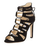 Hitch Caged Suede 100mm Sandal 