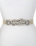 Madame Butterfly Stretch Belt, White