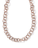 Rose Glamazon Round Link Necklace, 17"L