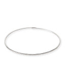 Baguette Diamond Collar Necklace in 18K White Gold