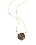Mystiq Rose-Cut Mother-of-Pearl Pendant Necklace